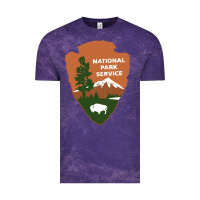 Cloud Purple national park service Vintage Tee - artisFamous