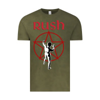 Vintage Olive starman music rush Vintage Tee - artisFamous