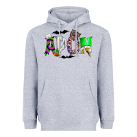 Heather Grey adon Heavyweight Hoodie - CowhideDigitalArt
