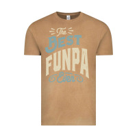 Vintage Camel The Best Funpa Ever - Mens Funny Dad and Grandpa Vintage Tee - artisFamous
