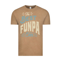 Vintage Coffee The Best Funpa Ever - Mens Funny Dad and Grandpa Vintage Tee - artisFamous
