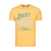 Vintage Mustard The Best Funpa Ever - Mens Funny Dad and Grandpa Vintage Tee - artisFamous