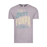 Vintage Zinc The Best Funpa Ever - Mens Funny Dad and Grandpa Vintage Tee - artisFamous