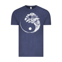 Vintage Denim yin yang bonsai tree Vintage Tee - artisFamous