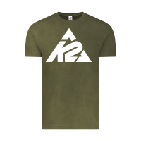 Vintage Olive k2 ski snowboarding Vintage Tee - artisFamous