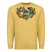 Antique Gold camp life Premium Sweatshirt - SublimationCraftShop