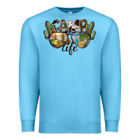 Ocean Blue camp life Premium Sweatshirt - SublimationCraftShop