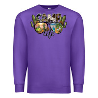 Purple camp life Premium Sweatshirt - SublimationCraftShop