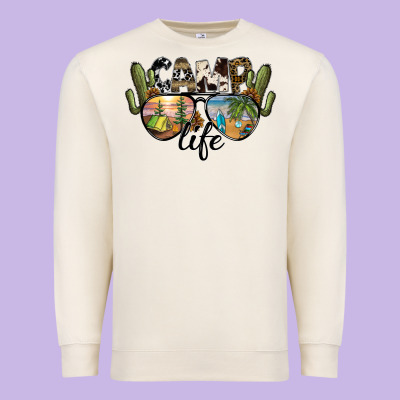 Camp Life Premium Sweatshirt Designed By Sublimationcraftshop