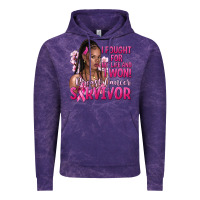 Cloud Purple i fought for my life and i won afro woman Vintage Hoodie - NancyCooperArtShop