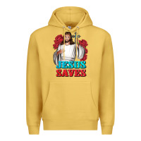 Antique Gold Jesus Saves Premium Hoodie - BundleAndBundleShop