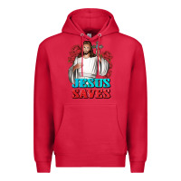 Cardinal Jesus Saves Premium Hoodie - BundleAndBundleShop