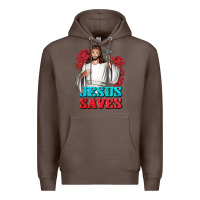 Coffee Jesus Saves Premium Hoodie - BundleAndBundleShop