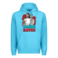 Ocean Blue Jesus Saves Premium Hoodie - BundleAndBundleShop