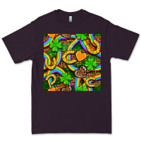 Plum St. Patricks rainbow seamless Premium Tee - BundleAndBundleShop