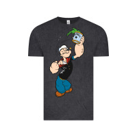 Vintage Black Popeye Spinach Retro Mens Funny Vintage Tee - artisFamous
