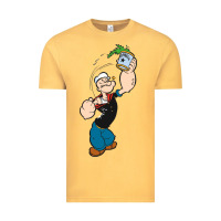 Vintage Mustard Popeye Spinach Retro Mens Funny Vintage Tee - artisFamous