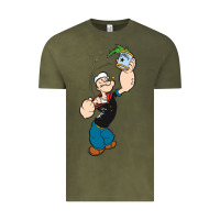 Vintage Olive Popeye Spinach Retro Mens Funny Vintage Tee - artisFamous