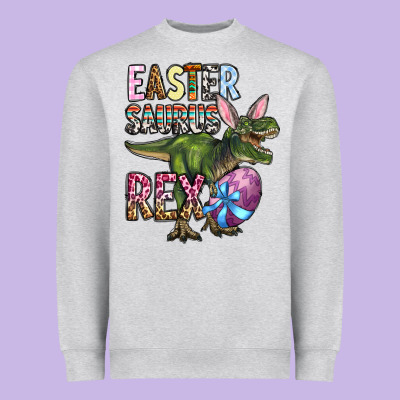 Easter Saurus Rex Heavyweight Sweatshirt Designed By Oliviacreatesart