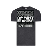 Vintage Black Let there be house music Vintage Tee - artisFamous