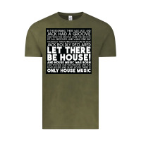 Vintage Olive Let there be house music Vintage Tee - artisFamous