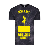 Cloud Black just a boy who loves ballet Vintage Tee - artisFamous