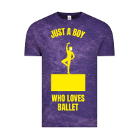 Cloud Purple just a boy who loves ballet Vintage Tee - artisFamous