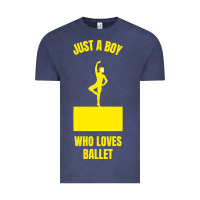 Vintage Denim just a boy who loves ballet Vintage Tee - artisFamous