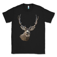Black Mule Buck Deer Head Classic Tee - LillyAllenDesigns