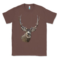 Chestnut Mule Buck Deer Head Classic Tee - LillyAllenDesigns