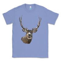 Colony Blue Mule Buck Deer Head Classic Tee - LillyAllenDesigns