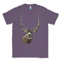 Lavender Mule Buck Deer Head Classic Tee - LillyAllenDesigns