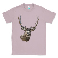 Lilac Mule Buck Deer Head Classic Tee - LillyAllenDesigns