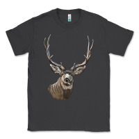 Smoke Mule Buck Deer Head Classic Tee - LillyAllenDesigns