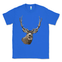 True Royal Mule Buck Deer Head Classic Tee - LillyAllenDesigns