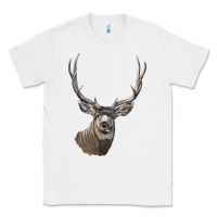 White Mule Buck Deer Head Classic Tee - LillyAllenDesigns