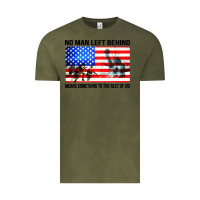Vintage Olive no man left behind means something to the rest of us Vintage Tee - artisFamous
