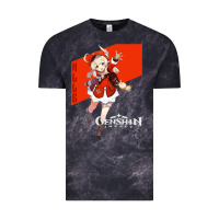 Cloud Black Genshin Impact Klee Vintage Tee - artisFamous