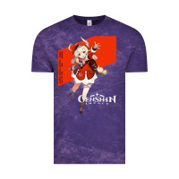 Cloud Purple Genshin Impact Klee Vintage Tee - artisFamous