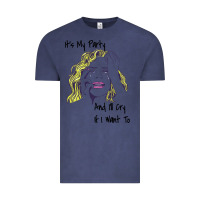 Vintage Denim It's My Party And I'll Cry If I Want To happy christmas Vintage Tee - artisFamous