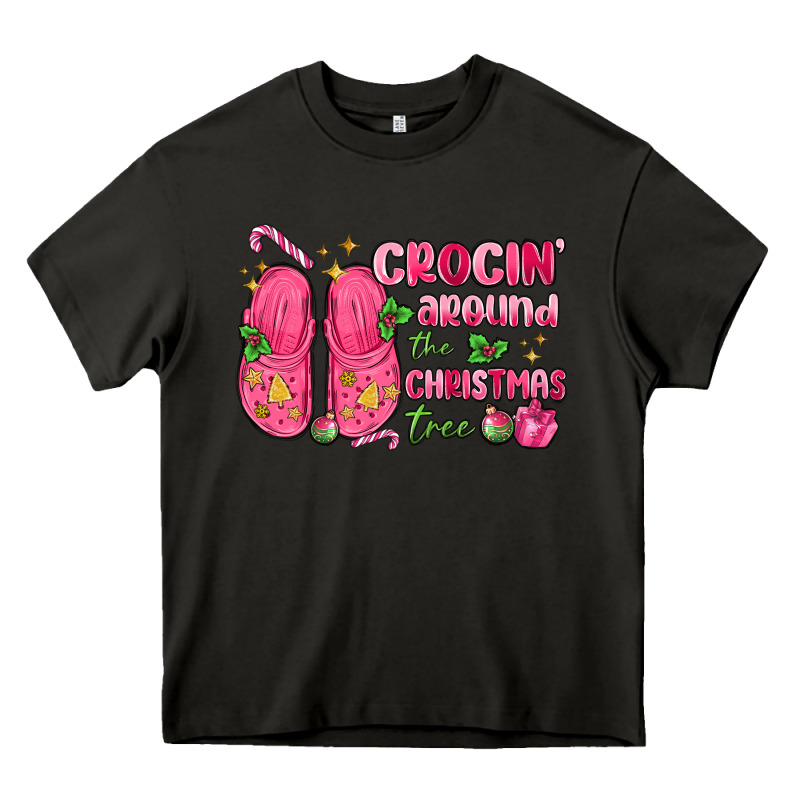 Crocin' Around The Christmas Tree Heavy Core Tee by MaliasSmallBusiness | Teevron