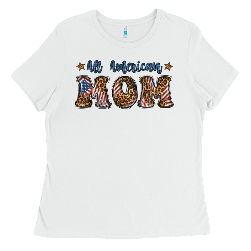 All American Mom Ladies Tee by BundleAndBundleShop | Teevron