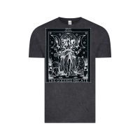 Vintage Black hecate tarot card triple moon goddess witch wiccan pagan Vintage Tee - artisFamous