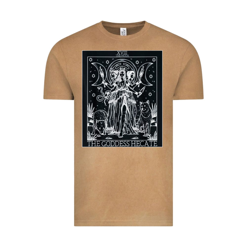Hecate Tarot Card Triple Moon Goddess Witch Wiccan Pagan Vintage Tee by artisFamous | Teevron
