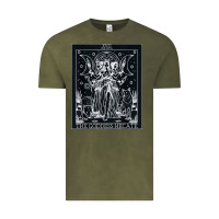 Vintage Olive hecate tarot card triple moon goddess witch wiccan pagan Vintage Tee - artisFamous