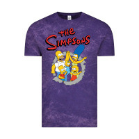 Cloud Purple the simpsons funny family Vintage Tee - artisFamous