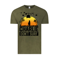 Vintage Olive summer vacation charlie don't surf Vintage Tee - artisFamous