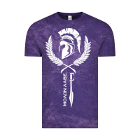 Cloud Purple sparta krieger fitness   molon labe Vintage Tee - artisFamous