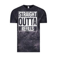 Straight Outta Refills Funny Pharmacy Technician Pharmacist Vintage Tee | Teevron