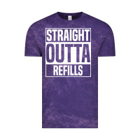 Cloud Purple straight outta refills funny pharmacy technician pharmacist Vintage Tee - artisFamous